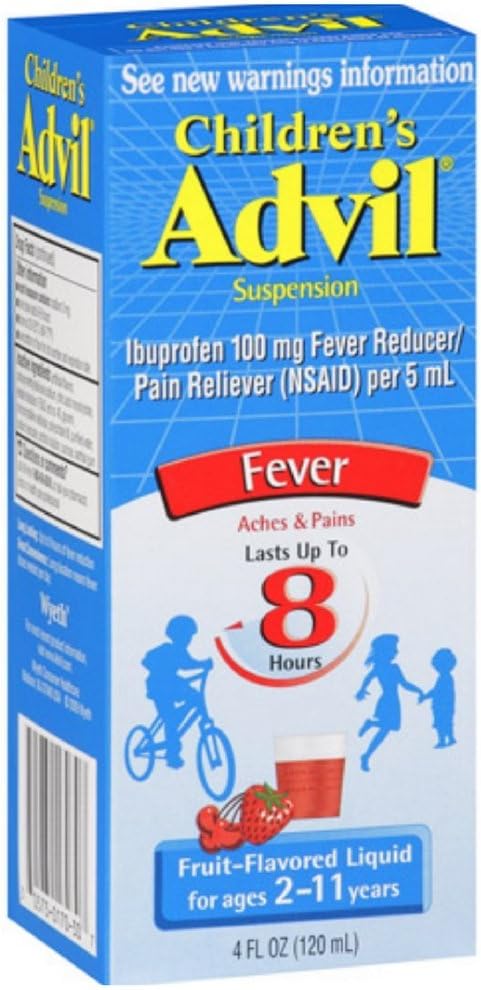 Advil Fruit Flavored Chidrens Suspension Liquid, 4oz -36 Pack