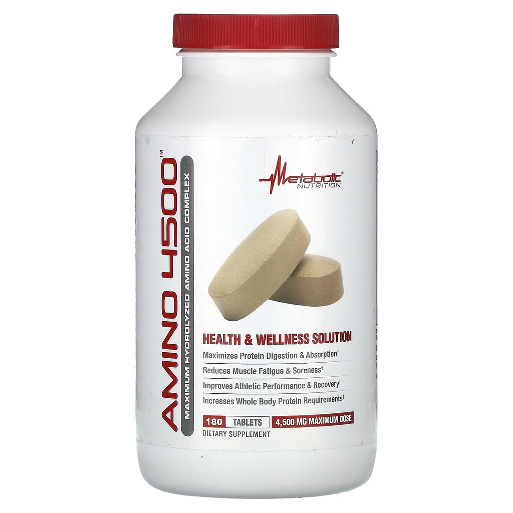 Nutres Metabolik Amino 4500 Tablets Maksimal Potensi Hidrolyzed Amino Kompleks 4500mg (180)