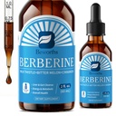 Suplemen Berberine dengan Cinnamon Ceylon - Berberine Liquid Drops dengan Curcumin Turmeric, Cinnamon Ceylon, Bitter Melon, Phytosome Berberine untuk Sistem Pembuangan, Dukungan Kesehatan Immune -Vegetarian