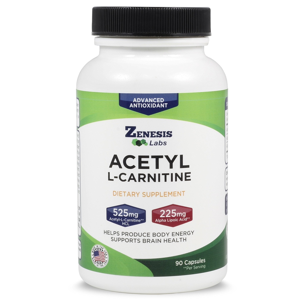 Zenesis Labs Acetyl L- Carnitine dengan Alpha Lipoic Acid - 90 Kapsul
