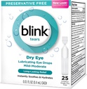 Blink Tears Lubricating Eye Drops Mild- Moderate Dry Eye .01 Fl Oz 25 Count