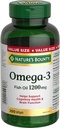 Nature 's Bounty Omega-3 1200mg 200 jumlah
