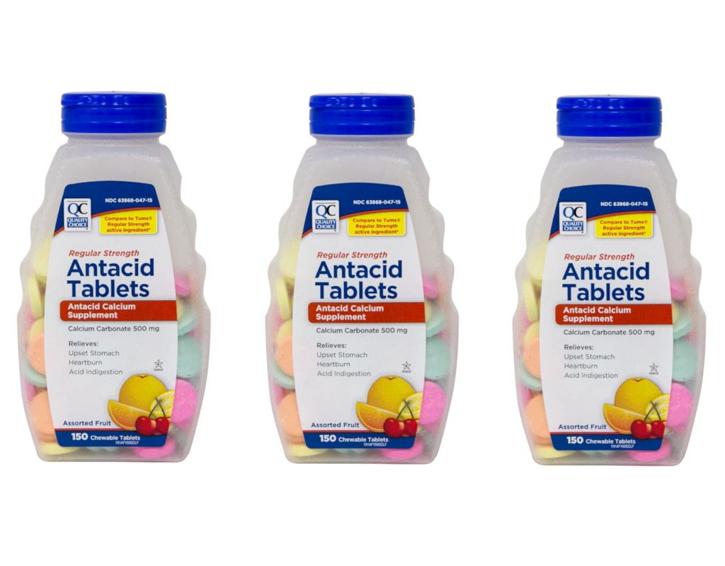 Kualitas Pilihan Reguler Kalsium Karbonate 500 mg Antax Tablet Chelable, 150 Cacah - Paket 3