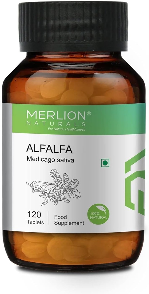 Sheltr Alfalfa Tablet, Mediterania Sativa, All Natural, Pure Herbs 500mg x 120 tablet
