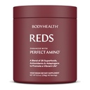 BodyHealth Reds Enhanced with PerfectAmino - Daily Superfood Smoothie Powder with Antioxidants, Adaptogens, Phytonutrients, Fruit, Pregrents, Prograce, Fiber, and Protein - 40 Services