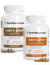 Lions Mane (120ct) dan Cordyceps (120ct) Capsules Bundle - Mushroom Supplemen untuk Cognition, Energy and Endurance