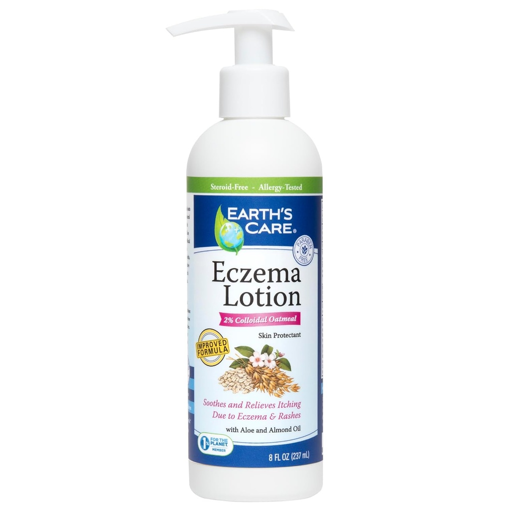 Lotion Kepedulian Bumi - Lotion Alam untuk Ecsim - Safe and Mild Eczema Lotion for Dewata and Kid - 8 Fl OZ. (237 mL)
