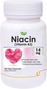 Nutraceuticals Niacin 14mg Vitamin B3 dengan Inositol 50mg Suplemen - 60 Veg Capsules