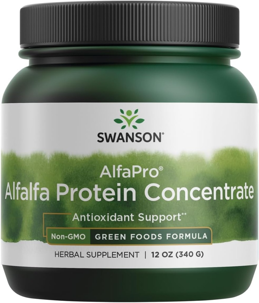 Swanson Alfapro Non- GMO Alfalfa Protein Konsentrasi 12 Ounce (340 g) Pwdr