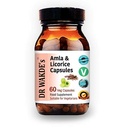 DR WAKDE 's Amla & Licorice Capsules (60 Veg Caps, untuk Indibubles Acid, Ayurvedic Suplemen, Vegan, Herbal, All Natural, Made in UK)