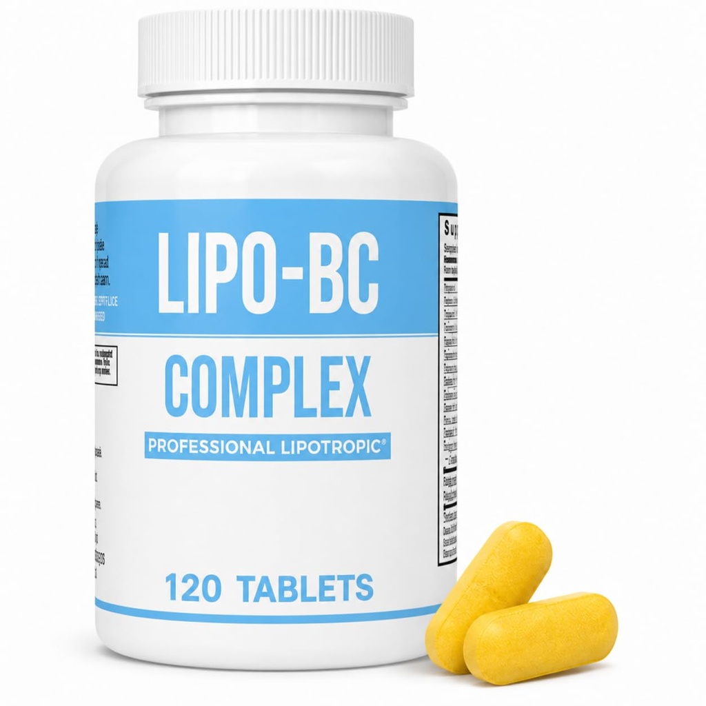 Lipo-BC Kompleks, LIPO BC Tablet Lipotropic Tablet untuk Energi dan Wellness Well4; Natural Clean Energy dengan Dietary Nutrients Manufaktur oleh Pharmaceuticals (120 Tablet)