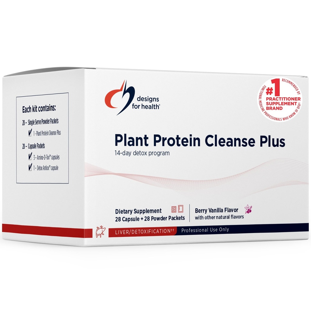 Desain untuk Protein Tanaman Kesehatan Cleanse Ditambah Program Detox Hari 14 - Promotes Fungsi Hidup Sehat + Metabolic Cleanse dengan Antioksidan + Herbs, Vegetarian (28 Protein Pounder Minum + Vitamin Packs)