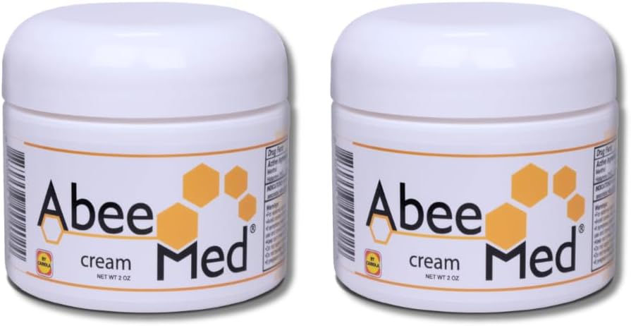 AbeeMed Bee Venom Cream - Natural Apitoxin with Bee Pollen, Chamomile, Menthol - Bee Venom Joint Cream for Muscle, Bone & Joints, Quick Relief, Spins, Strains - Extra Power Formula - 2oz