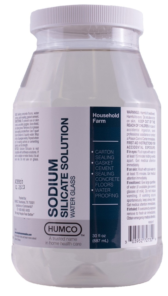 Humco Sodium Solution Solution 30 oz, Water Glass.