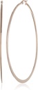Esensial Gold Plated atau Stainless Steel Flattened Hoop Earrings