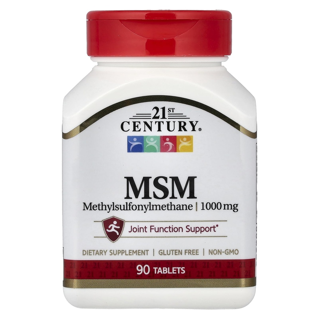 21 Century MSM, 1.000 mg, 90 Tablet