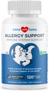Dukungan Alergi bagi Dogs - 120 Tablets Chewable - dengan Vitamin C, Omega 3 dan Colostrum - Itch Relief, Allergy Relief for Dogs, Skin Sother - dengan Progories for Immune System Health