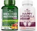 Whyesome Wellness Whole Food Multivitamin for Women - Natural Multi Vitamin, Minetars, Extracts Organic Happy Formula Natural Formula Relief Bundle