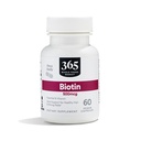 365 oleh Whole Foods Market, Biotin Vegetarian Capsules, 500 MCG, 60 CT