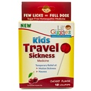 Lil 'Giggles Kids Medicted Lollipops - Sweet Gentle Relief for Children & None-dungsy - for Cickness, Travel Nausea & Motion Sickness Remedy Lief Love - Cherry Flavor 12 CT