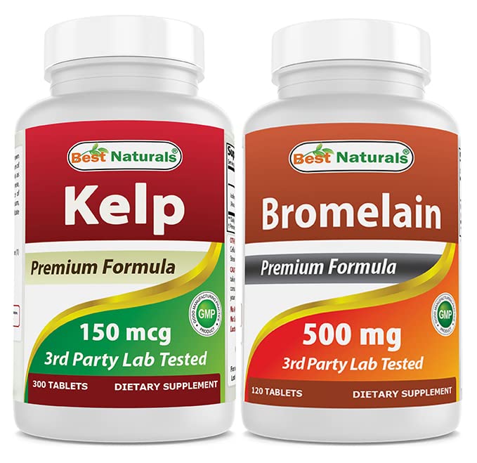 Tambahan Kelp 150 Mcg & Bromelain 500 mg