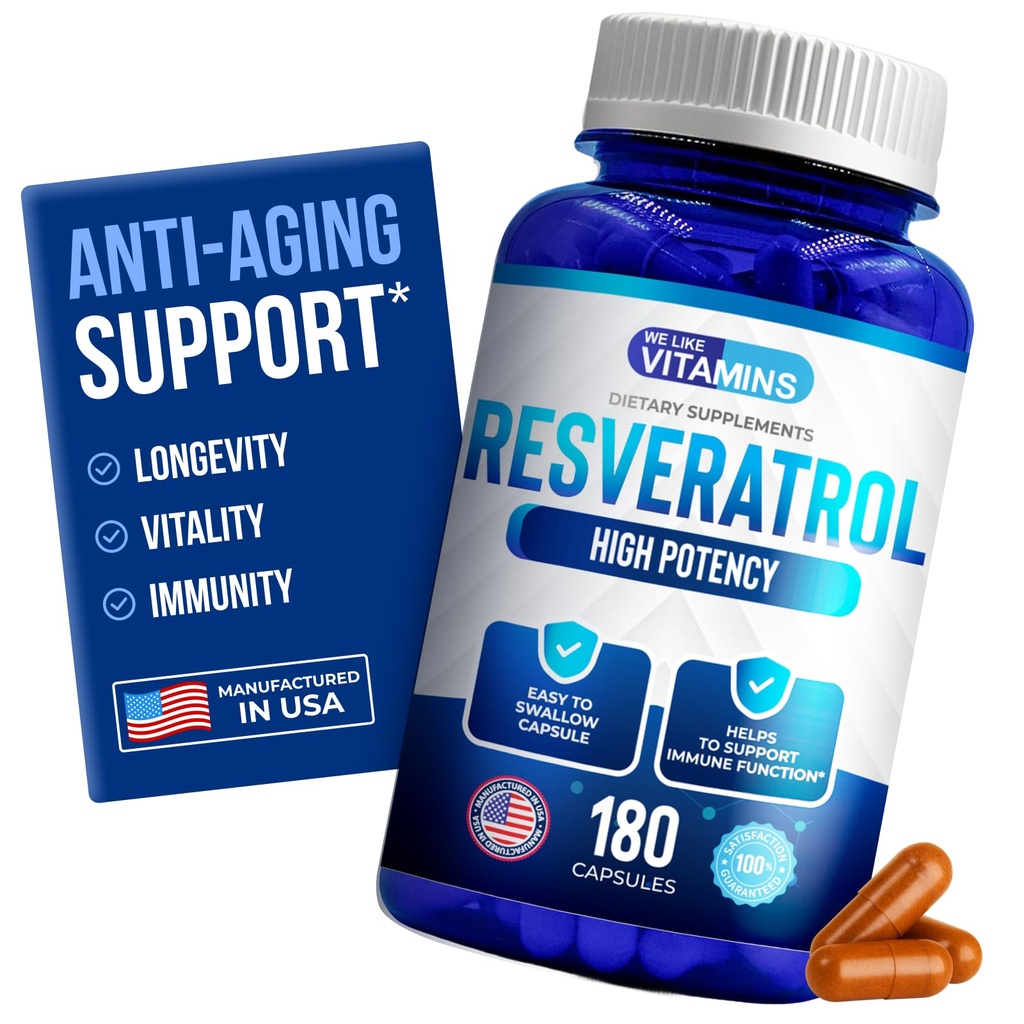 Kami suka Vitamin Resveratrol 1000mg per Serving - 180 Easy to Swallow Vevgie Capsules - Natural Resveratrol Supplemen 1000mg - Antioksidant Supplemen Membantu Anti- Penuaan dan Sistem Imune
