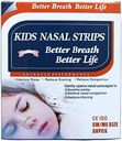 30 Natural Drug-Free Kids Better Breath Nasal Strips for Nasal Contraffic, Allergy, Cold, Flu, Sinus, Stuffy Nose, Snoring, Deviated Septum, Sletic Aid, Athletic Performance