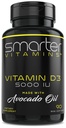 Smarter Vitamin D3 5000 IU dalam Avocado Oil 125mcg - 90 Mini Softgels