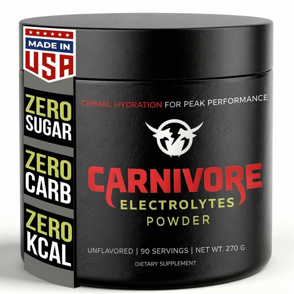 Premium Hidration Powder for Carnivora Diet - Balanced Electrolite Duck, Zero Carb, Keto Friendly - Supplemen Optimal Energy & Recovery - 90 Servings (Unflashets)