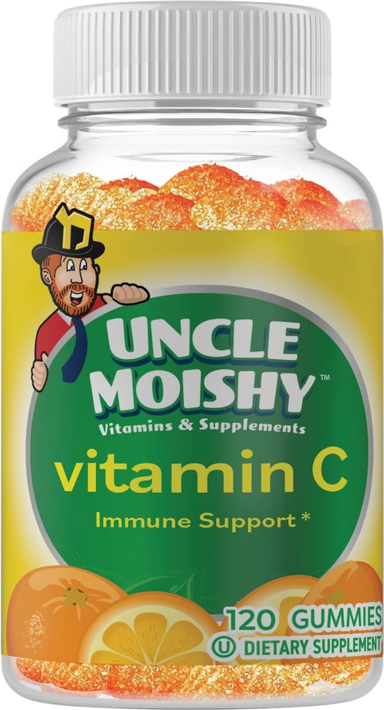 Paman Moishy Vitamin C dengan Echinacea 120 Yummy Orange Flavor Jelly Bears