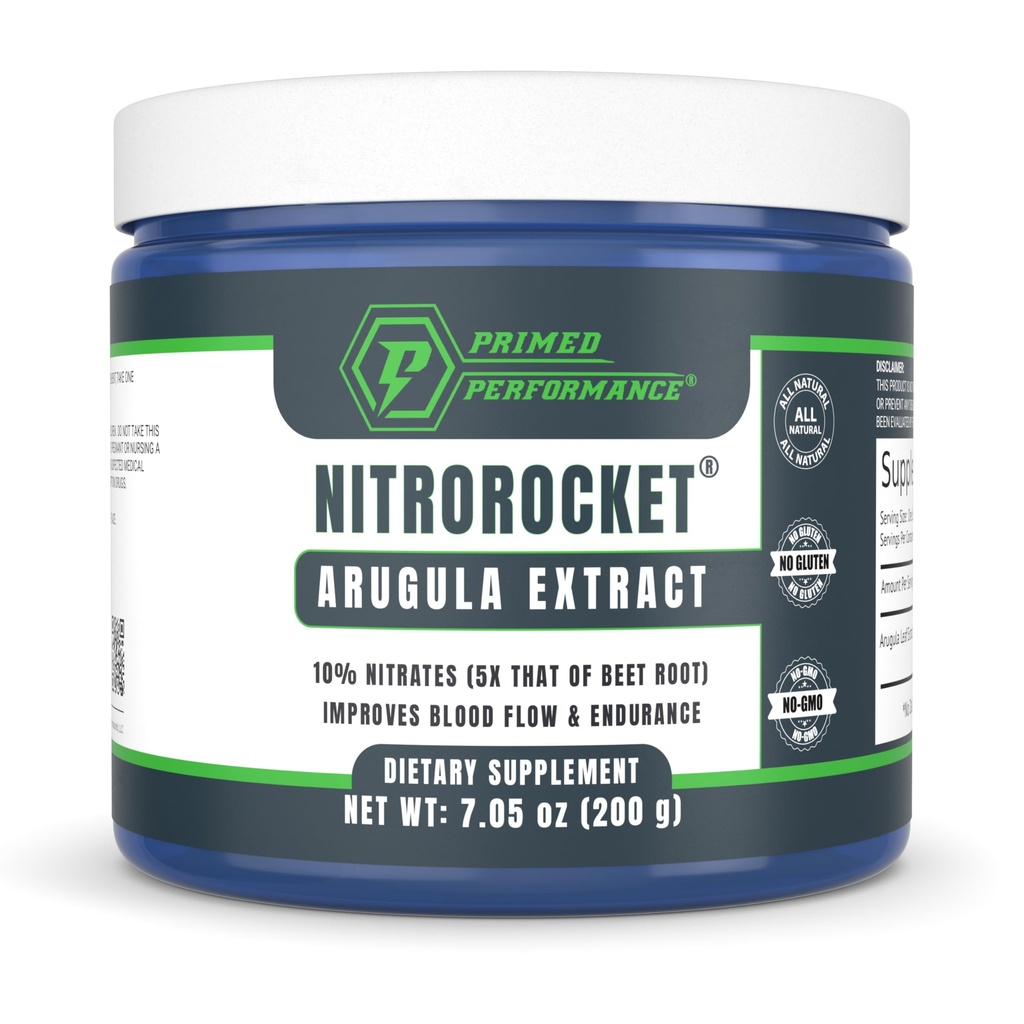 NitroRocket Nitric Oxide Supplement - Sirkulasi Boost, Aliran Darah, Endurance & Energy - Pembangkit Nitrat