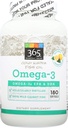 365 oleh Whole Foods Market, Omega- 3 Lemon, 180 Count