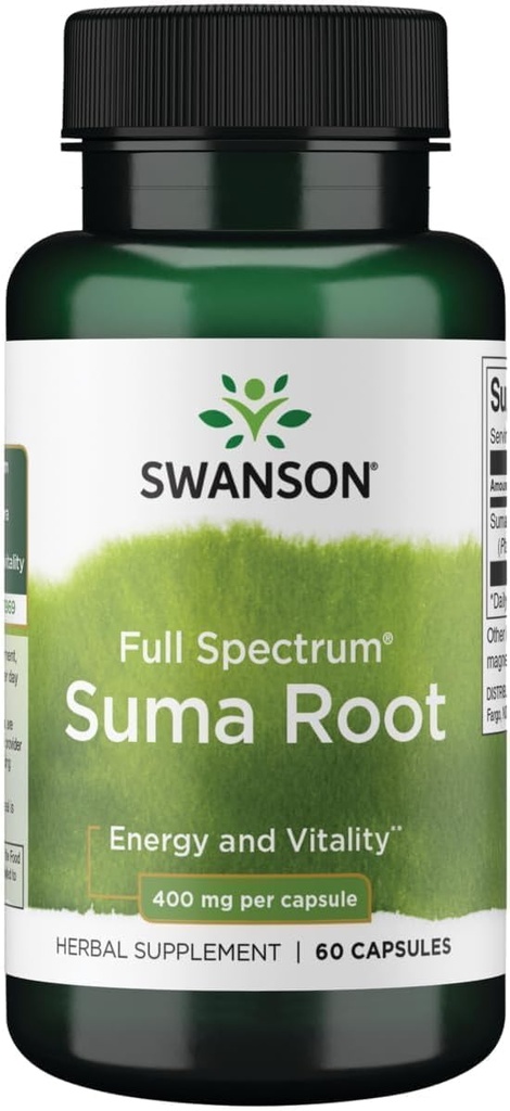 Swanson Full Spectrum Suma Root 400 Miligram 60 Capsules