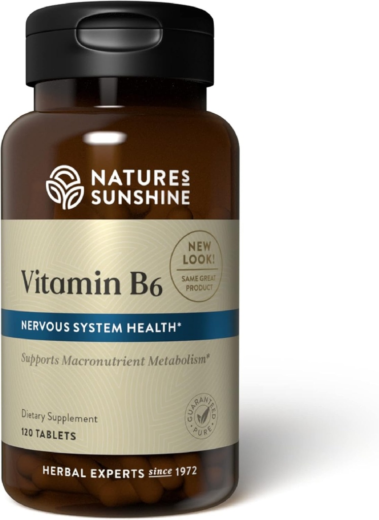 Yonune NLMUBR LUCKSIT Nature 's Sunshine Vitamin B6 120 Tablet