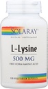 Solaray L-Lysine 500Mg, 120 Ct
