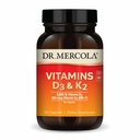 Dr. Mercola Vitamin D3 & K2 Tambahan Diet, 90 Pelayan (90 Kapsul), Mendukung Kesehatan Jantung, Dukungan Imune, Non GMO, Soy Free, Gluten Bebas