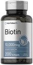 Horbaach Biotin 10.000 mcg 124; 200 Softgels dengan Vitamin B7 14; Beauty Formula Supplemen 12.4; Non- GMO & Gluten Bebas