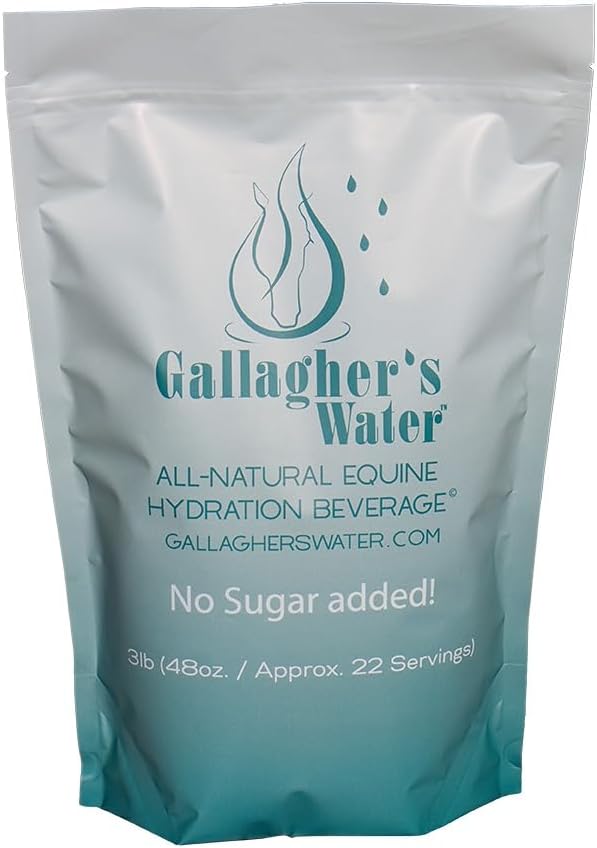 GALLAGHER 'S WATER All- Natural Equine Hydration Beverage, Natural Flavor Enhancement Powder Mix dengan Electrolite dan Trace Mineral Dirancang untuk Encourage Horses untuk Minum Air, No Sugar Added!