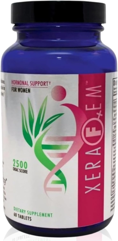 Kekanak-kanakan Xerefem - Dukungan Hormonal bagi Perempuan dengan Vitamin, Mineral, Root Maca, dan Ekstrak Grapeed - Mendukung Keseimbangan Hormonal dan Kesehatan Kebal - 60 Tablet