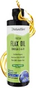 Limun Minyak Flaxseed Segar Rasakan Flax Oil Organik Dingin Menekan & Tinggi Omega 3 6 9 Acid Flax Pash Untuk Sehat Sel, Rambut, Skin, & Nails - Segar Rasa 16 FL. Oz.