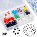 JoyCat Molekuler Model Kit (404 pcs), Kimia Organik Molekul Hadiah Sains untuk Ochem dan Inorganik Mahasiswa dan Guru