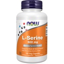 Suplemen NOW, L-Serine 500 mg, Nervous System Health, 120 Veg Capsules