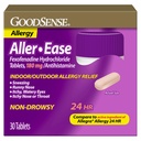 GoodSense Aller-ease - Fexopenadine Hydrochloride 180 mg Tablet - 24- Hour Allergy Medicine for Indoor & Outdoor Relief, 30 Count