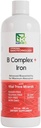 Kompleks B Nanonutrition + Iron 126; Lipomal Nanoteknologi 124; 100% Natural Ingreations 124; 16 Fl. Oz.