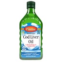 Carlson - Cod Liver Oil, 1100 mg Omega- 3s, Wild- Caught Norwegia Cod-Liver Oil, Sumpably Diberi Modied Nordic Fish Oil Liquid, Unhafeed, 500 ml (16.9 Fl Oz)