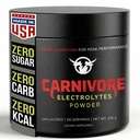 Premium Hidration Powder for Carnivora Diet - Balanced Electrolite Duck, Zero Carb, Keto Friendly - Supplemen Optimal Energy & Recovery - 90 Servings (Unflashets)