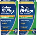 Osteo Bi- Flex Triple Power Glucosamine dengan Turmeric, Gabungan Suplemen Kesehatan, Tablets Lapisan Lapis, Versi Asli, 80 Cacah (Paket 2)