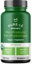 USDA Organic Prebiotic + Probiotic 60 Organiches - Vegan Sertifikasi Organik Kosher Lengkap Bantuan Digessive Daily. Semua Natural - Ultra Premium Digeptical Dieter Suplemen.