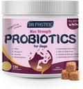 Progres for Dogs - Probile Dog for Digetical Health, Prebiotic, Digetical Enzymes for Dogs with Labu, Omegaga-3, Dukung Gut, Imune, Diare, 120 Soft Chews