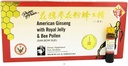 Amer Ginseng dengan Royal Jelly Bee Pollen (10 Botol Serving Tunggal)